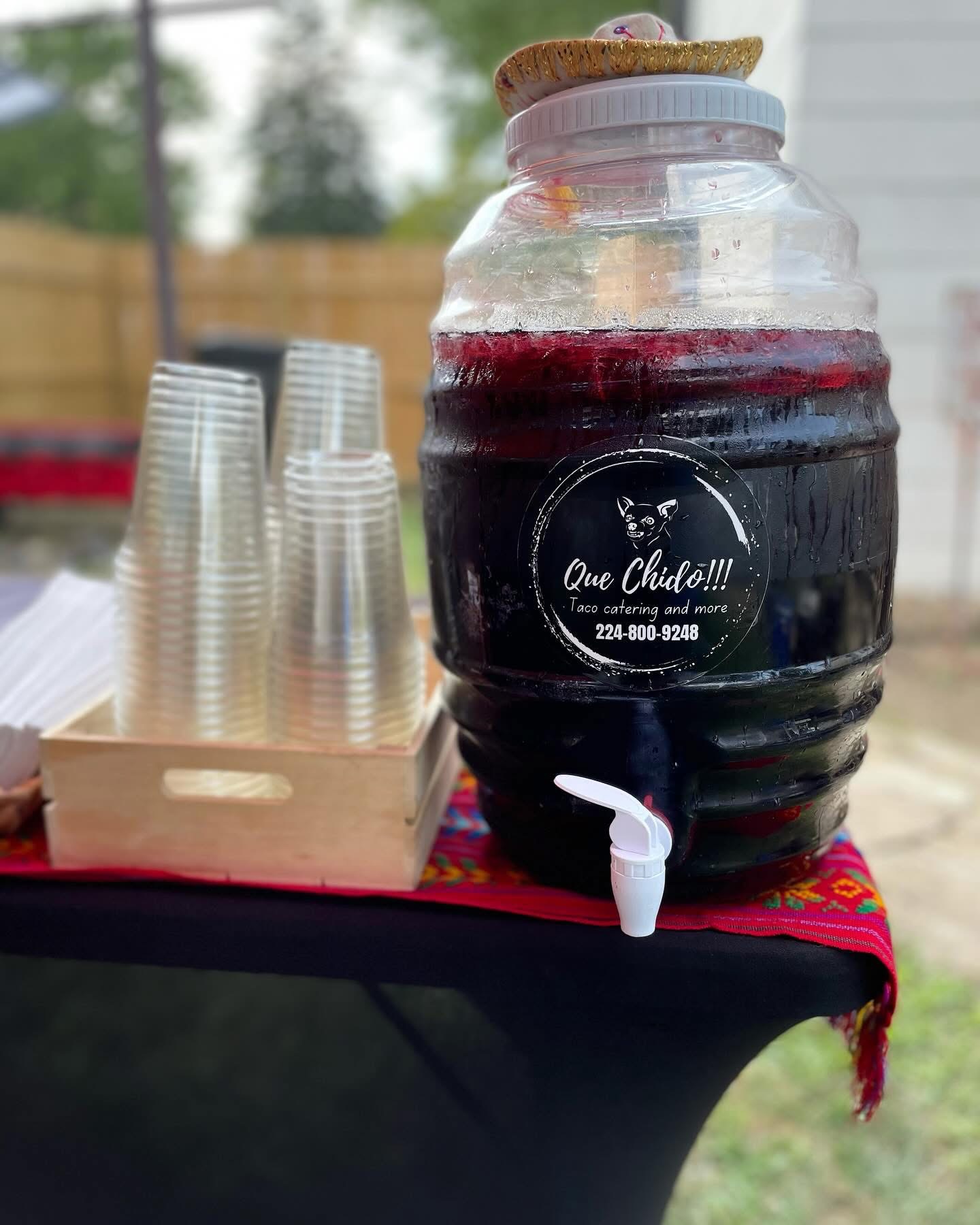 Gallon of agua fresca