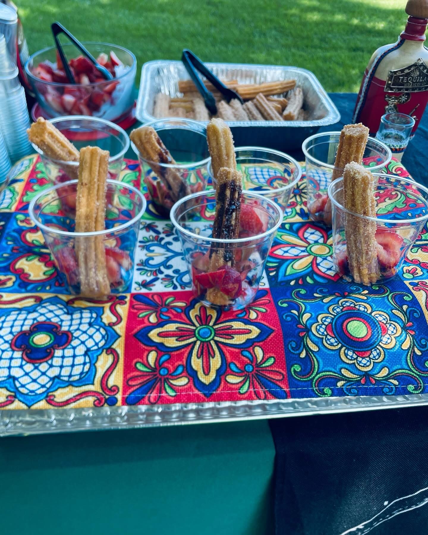 Churros in cups
