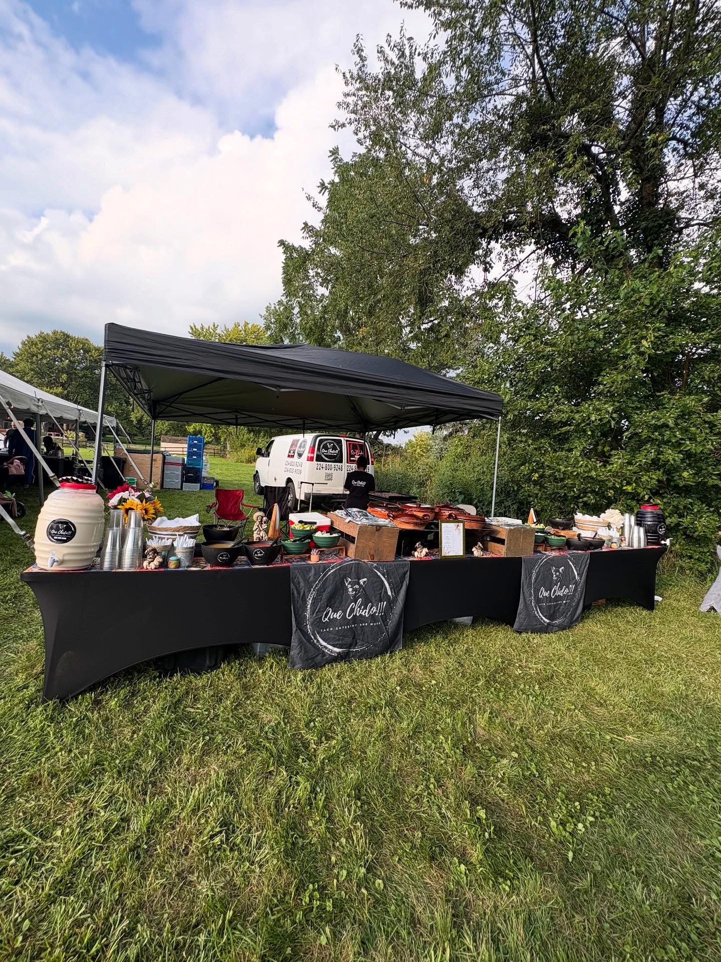 Full catering setup