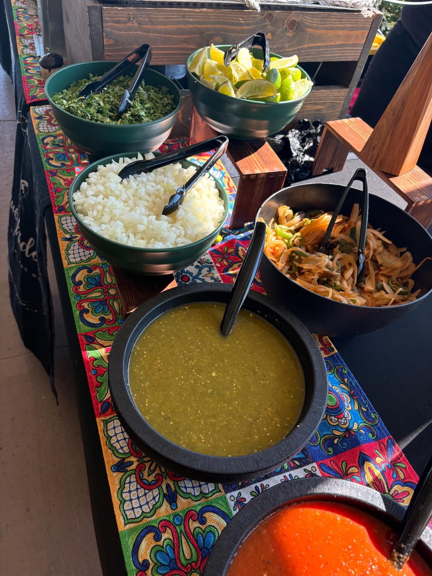 Toppings y salsa